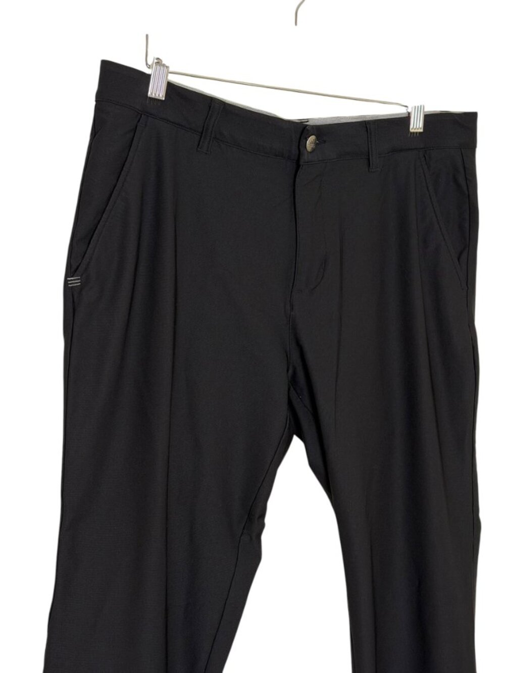 Adidas Mens Golf Pants Sport Active Straight Leg Black 33 x 32 - Picture 2 of 6